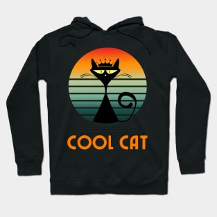 Retro Cool Cat Hoodie